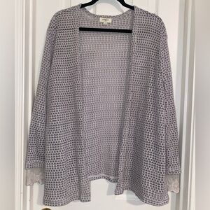 Umgee Women's Gray Open-Front Cardigan